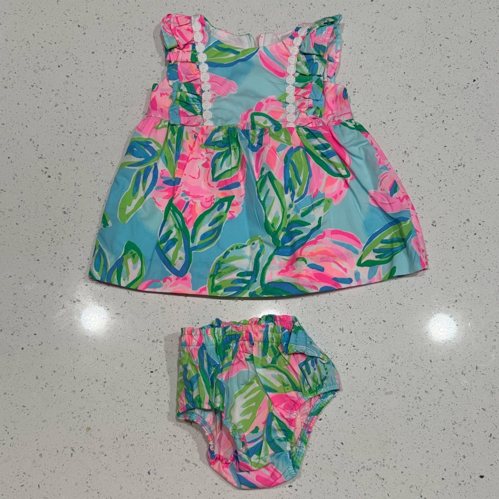 Lilly Pulitzer zip dress 3-6 months